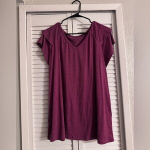 Chic pink/Plum Women's Short Sleeve Top